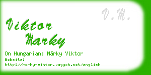 viktor marky business card
